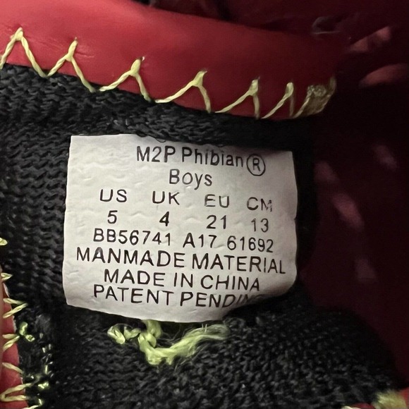 Stride Rite Made 2 Play Phibian Sneakers Red Black Hook Loop Water Rubber Shoe 5 - Picture 10 of 11